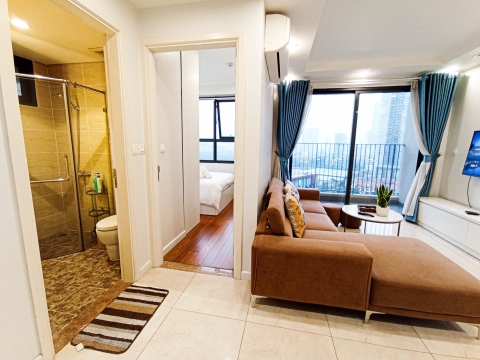 Cho thuê căn hộ chung cư cao cấp Vinhomes D’Capitale Trần Duy Hưng 2PN 2WC 19.5tr