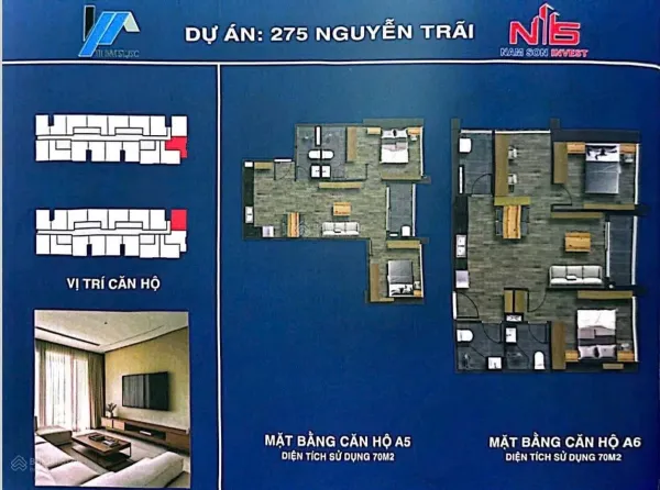 Bán căn hộ thương mại Bộ Công An 275 Nguyễn Trãi - 70m2