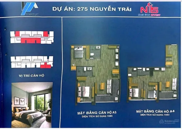 Bán căn hộ thương mại Bộ Công An 275 Nguyễn Trãi - 70m2
