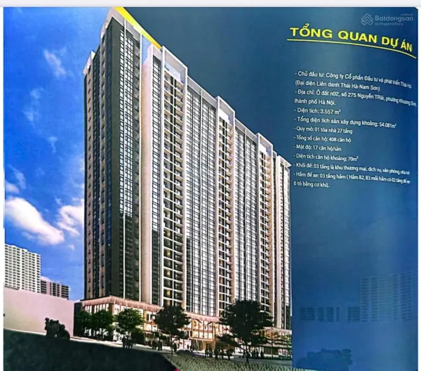 Bán căn hộ thương mại Bộ Công An 275 Nguyễn Trãi - 70m2