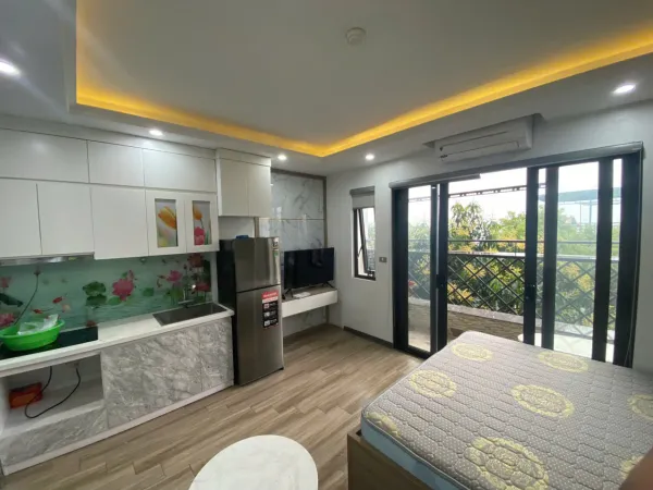 Cho thuê Căn hộ chung cư mini Full đồ cao cấp. Ban công View Hồ Tây cực Chill. Chỉ 7.5tr